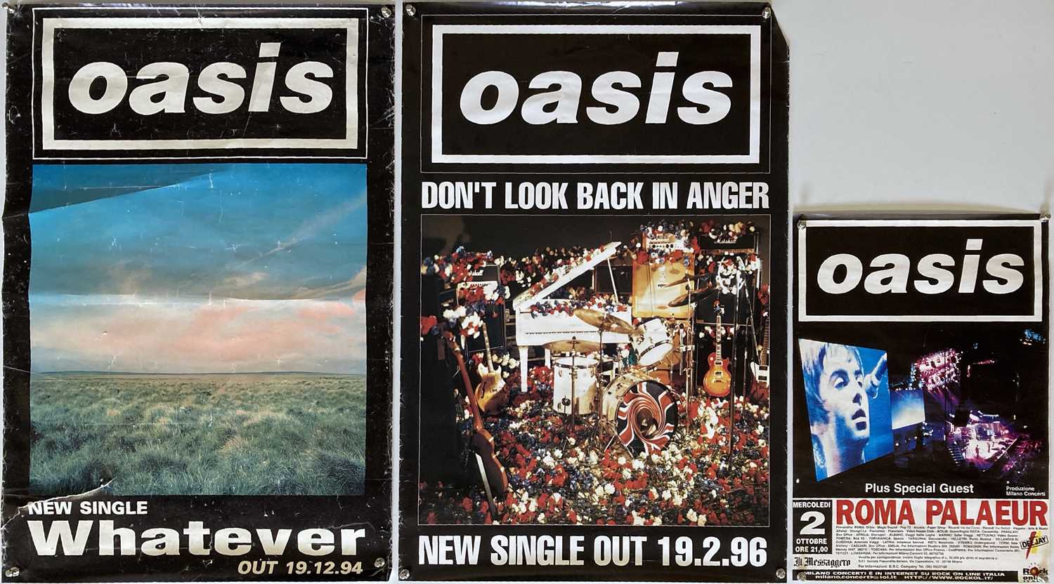 Lot 446 - OASIS PROMOTIONAL POSTERS.