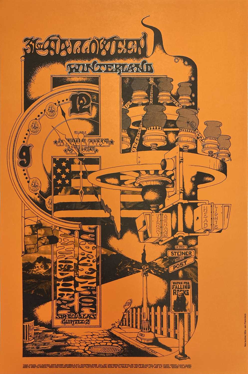 Lot 300 - CANNED HEAT FAMILY DOG WINTERLAND 1968 POSTER.