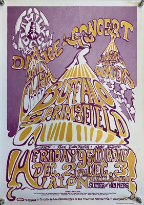 Lot 305 - ORIGINAL FAMILY DOG SAN FRANCISCO PYSCH POSTER - BUFFALO SPRINGFIELD  - 1968.