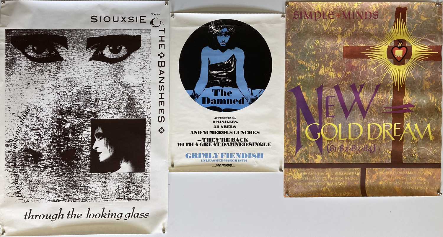 Lot 470 - SIOUXSIE AND THE BANSHEES POSTERS/SIMPLE MINDS POSTERS.