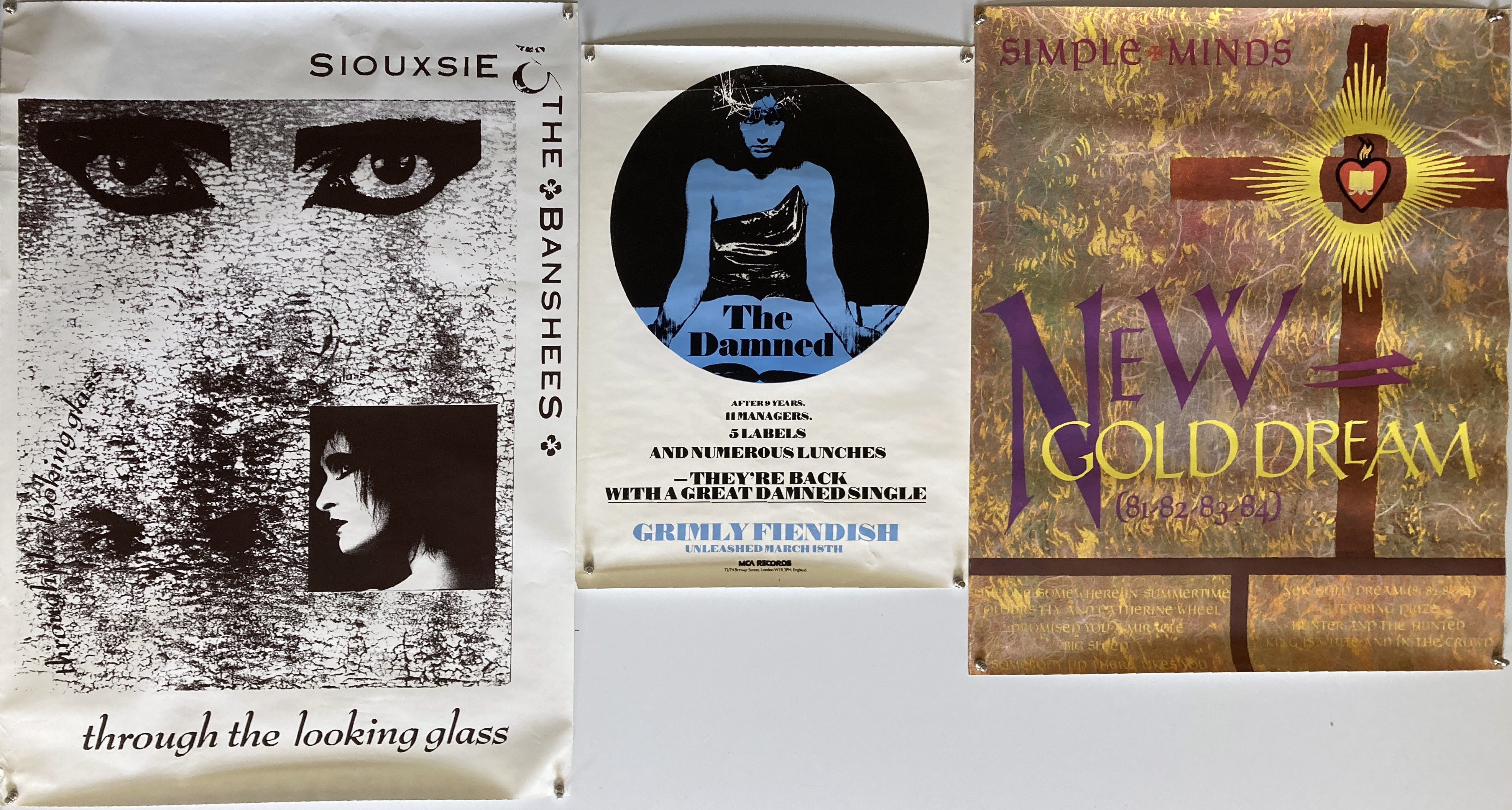 Lot 470 - SIOUXSIE AND THE BANSHEES POSTERS/SIMPLE