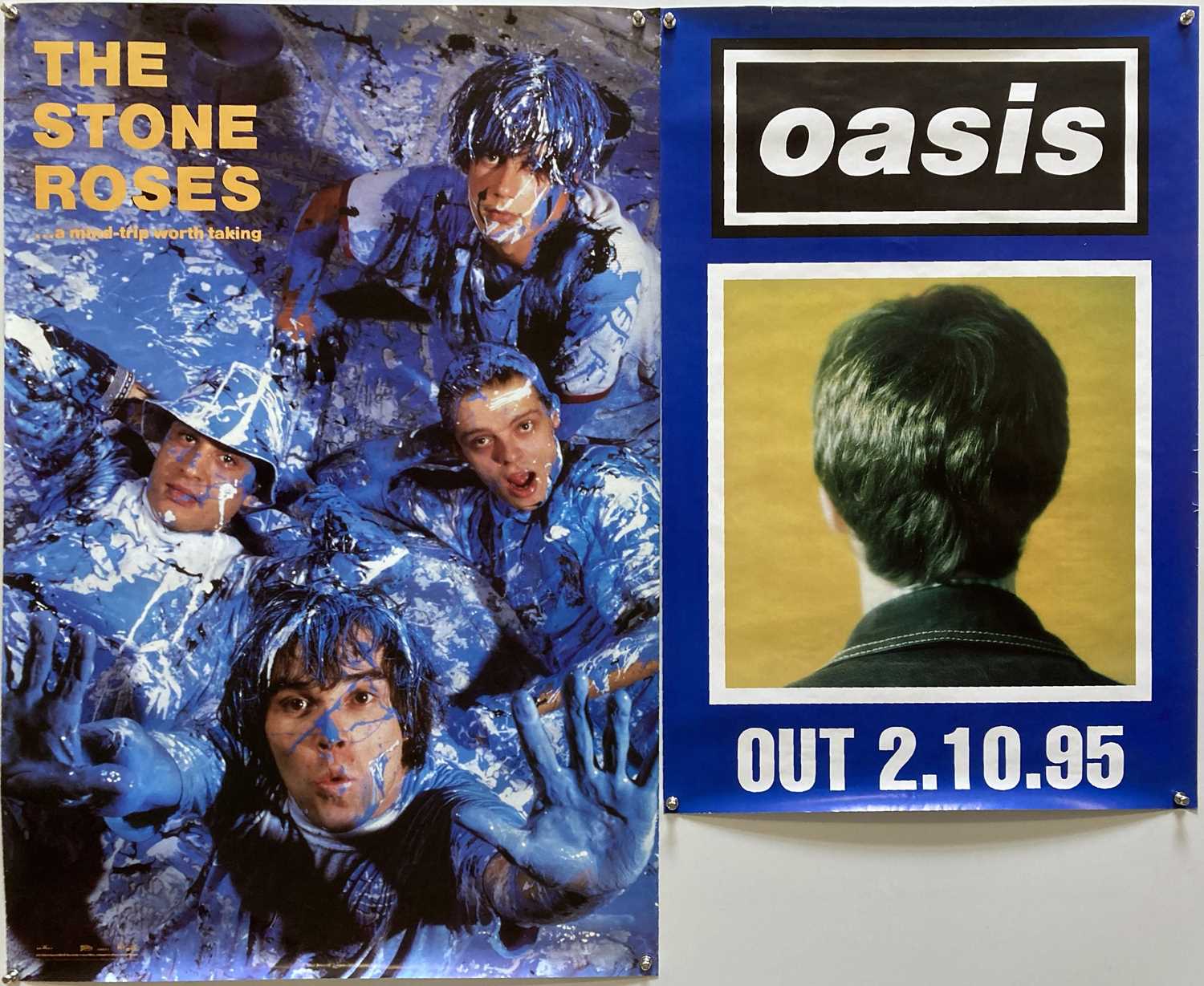 Lot 237 - STONE ROSES / OASIS POSTERS.