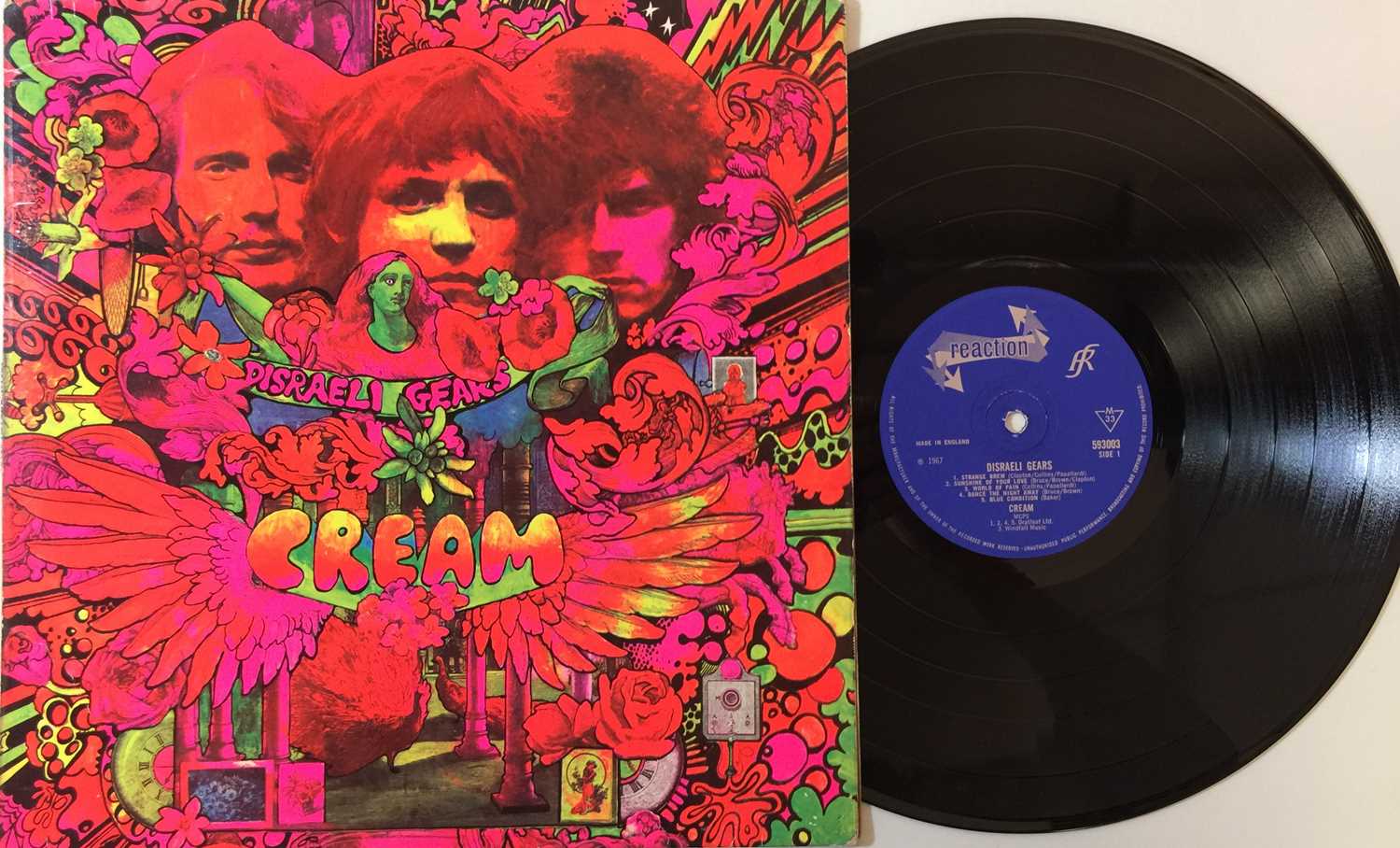 Lot 635 - CREAM - DISRAELI GEARS LPs (2 ORIGINAL UK