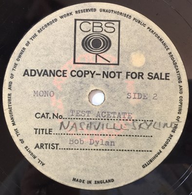 Lot 746 - BOB DYLAN - NASHVILLE SKYLINE - LP CBS ACETATE