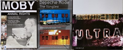 Lot 320 - DEPECHE MODE / MOBY POSTERS.