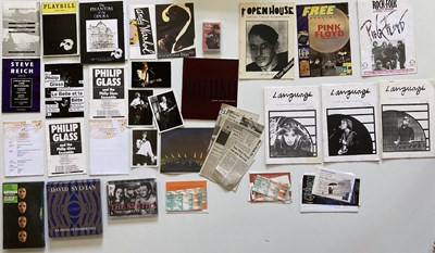 Lot 142 - PROGRAMMES - PINK FLOYD / TOM WAITS / U2 ETC.