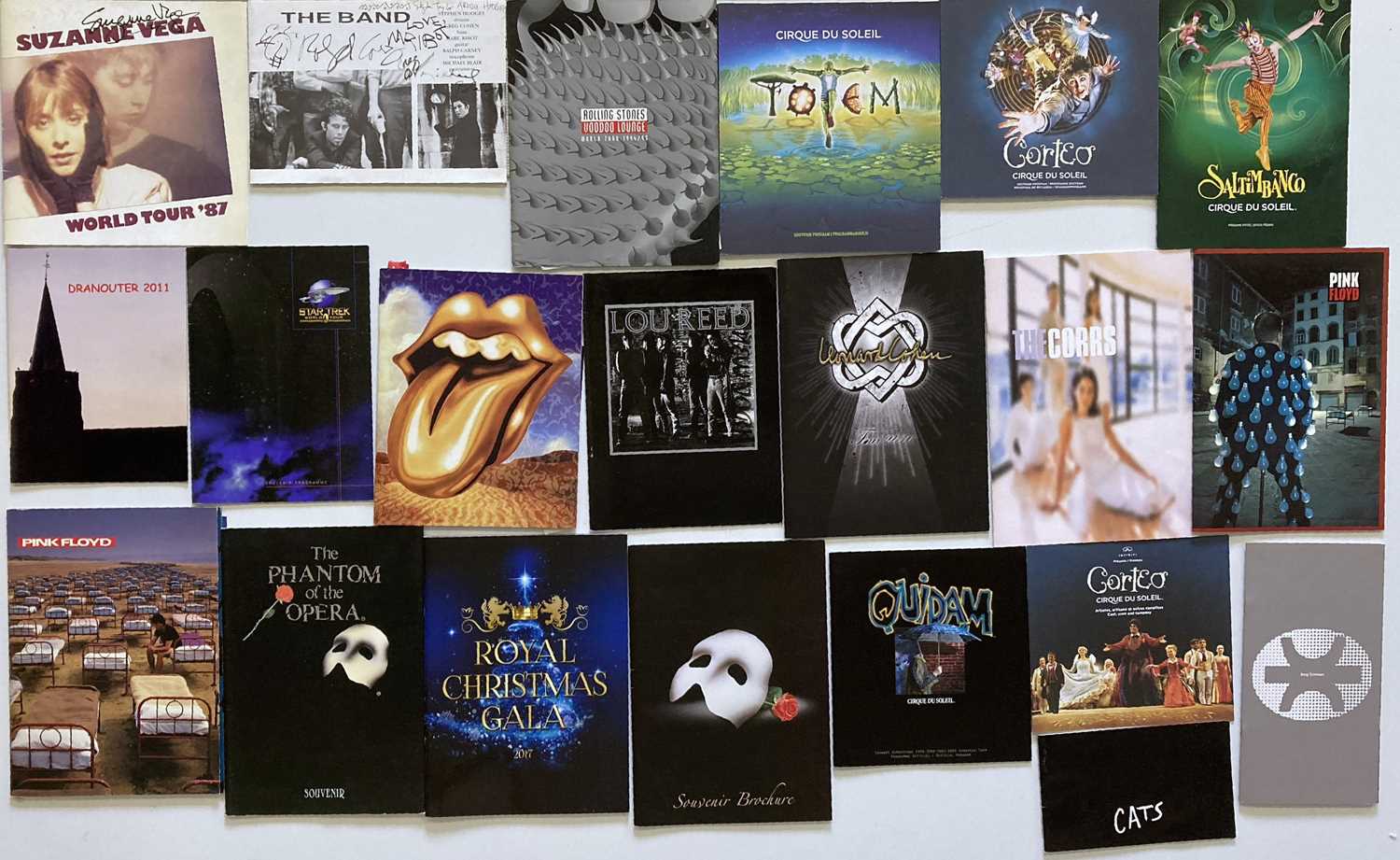 Lot 142 - PROGRAMMES - PINK FLOYD / TOM WAITS / U2 ETC.