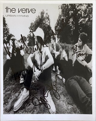 Lot 471 - THE VERVE / RICHARD ASHCROFT SIGNED ITEMS INC RARE LP.