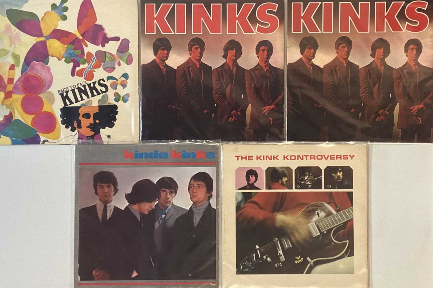 Lot 645 - THE KINKS - 60s ORIGINAL UK LP BUNDLE