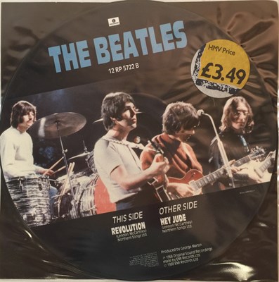 Lot 61 - THE BEATLES - COMPLETE 20TH ANNIVERSARY 7" PICTURE DISC COLLECTION (PLUS 12" HEY JUDE)