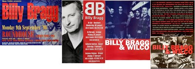 Lot 208 - BILLY BRAGG 1990S TOUR POSTERS