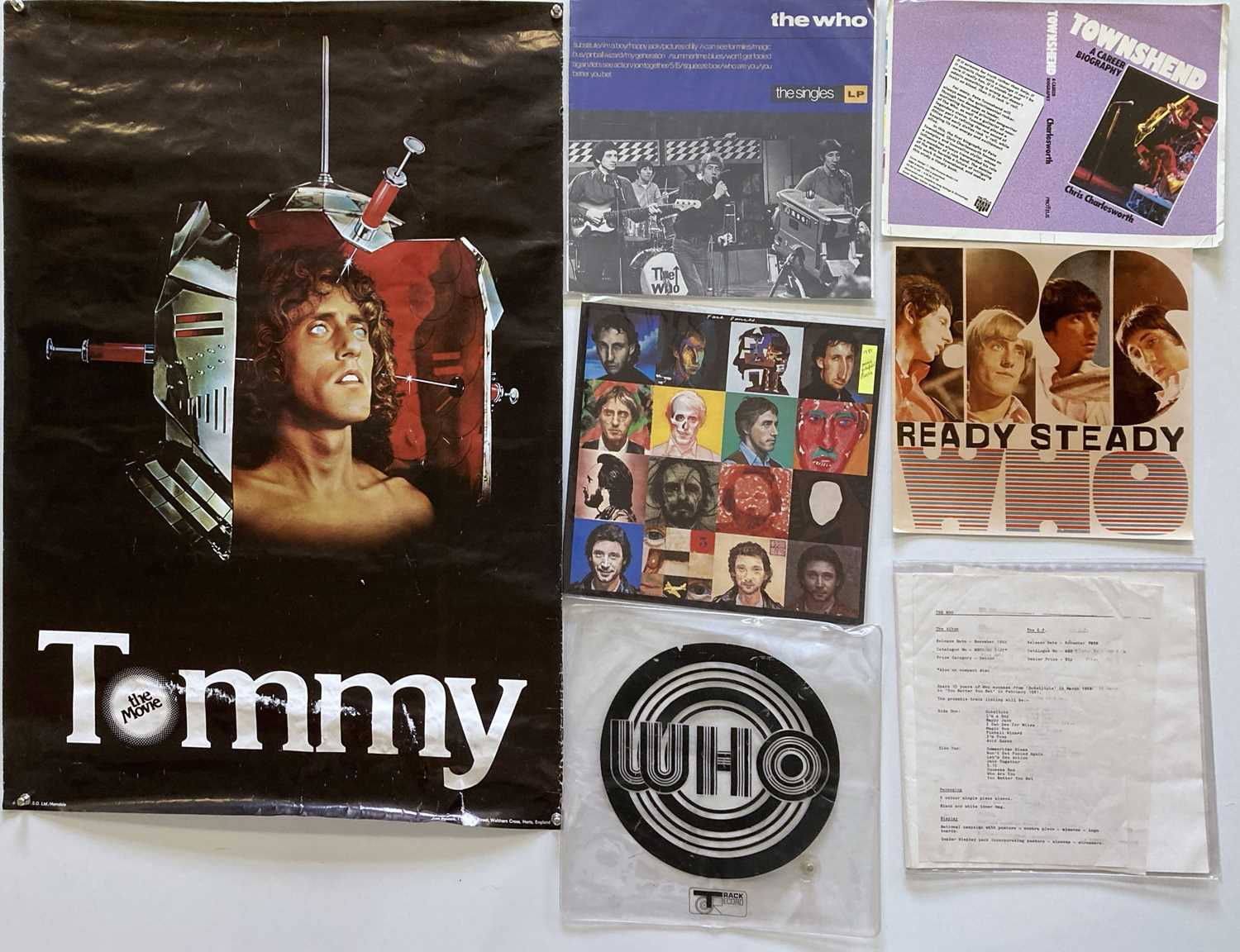 Lot 26 - THE WHO - PROMO MATERIALS / PROOFS.