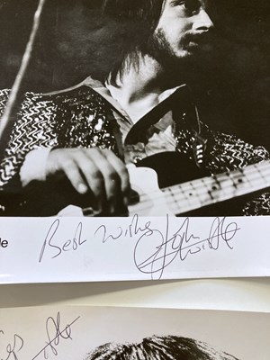 Lot 187 - THE WHO - JOHN ENTWISTLE SIGNED ITEMS.