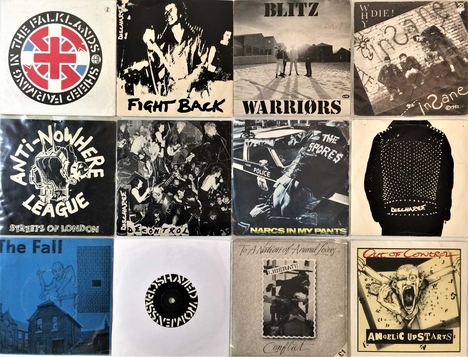 Lot 1045 - PUNK/OI/HARDCORE/NEW WAVE - 7" COLLECTION