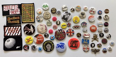 Lot 516 - PUNK ERA MUSIC PAPERS AND BADGES.