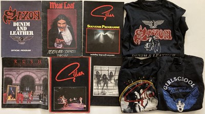 Lot 137 - METAL / HEAVY ROCK PROGRAMMES AND T-SHIRTS.