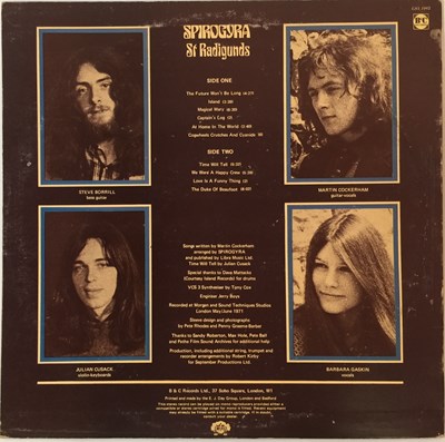 Lot 813 - SPIROGYRA - ST RADIGUNDS LP (UK ORIGINAL - CAS 1042)