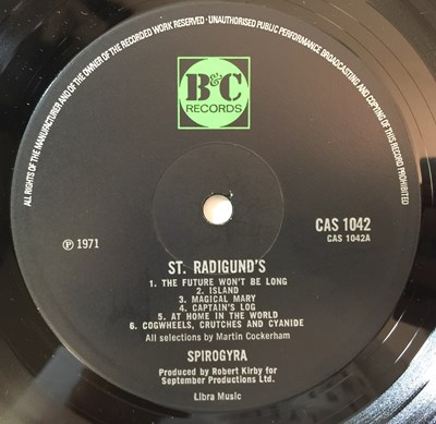 Lot 813 - SPIROGYRA - ST RADIGUNDS LP (UK ORIGINAL - CAS 1042)