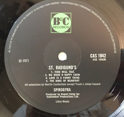 Lot 813 - SPIROGYRA - ST RADIGUNDS LP (UK ORIGINAL - CAS 1042)