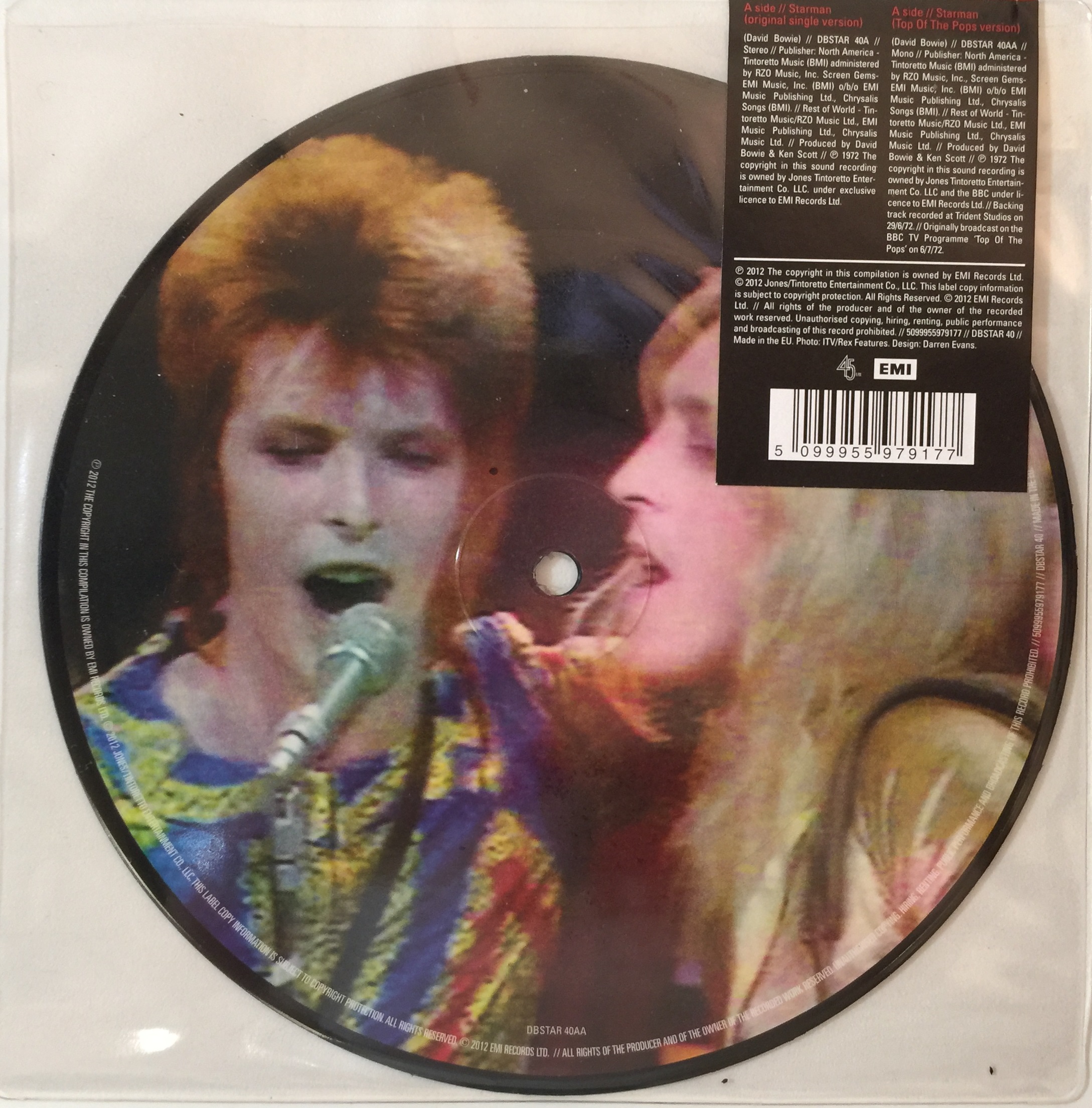DAVID BOWIE: TVC15 7”レコード (40th Ann) RSD DAVID BOWIE 