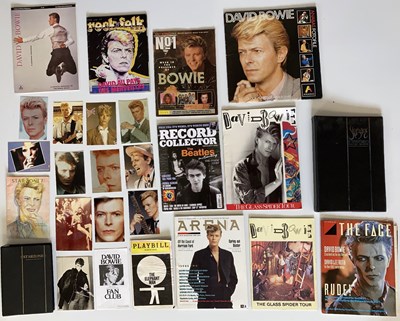 Lot 424 - DAVID BOWIE PROGRAMMES AND MAGAZINES.