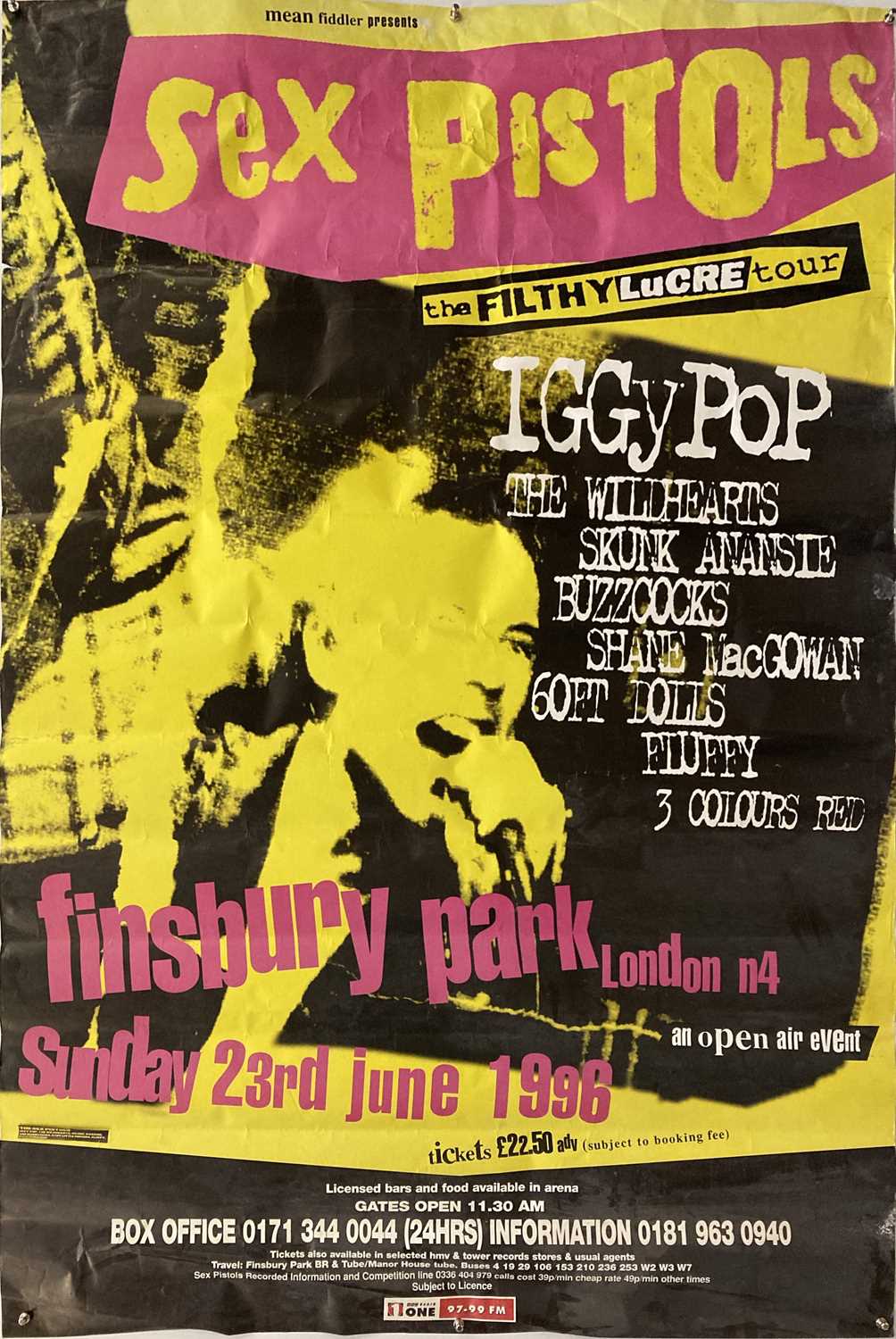 Lot 329 Punk Posters Inc Sex Pistols The Clash