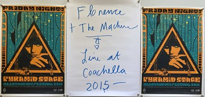 Lot 331 - FLORENCE AND THE MACHINE LIMITED EDITION POSTERS INC ONE SIGNED.