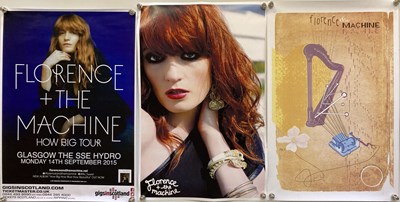 Lot 331 - FLORENCE AND THE MACHINE LIMITED EDITION POSTERS INC ONE SIGNED.