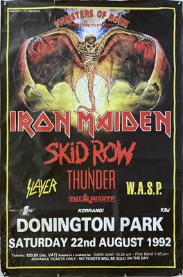 Lot 335 - IRON MAIDEN 1992 BILLBOARD POSTER.