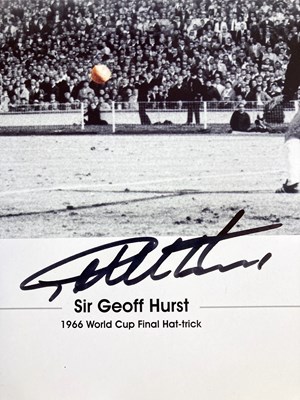 Lot 128 - JEFF HURST AND BOBBY MOORE SIGNED ITEMS.