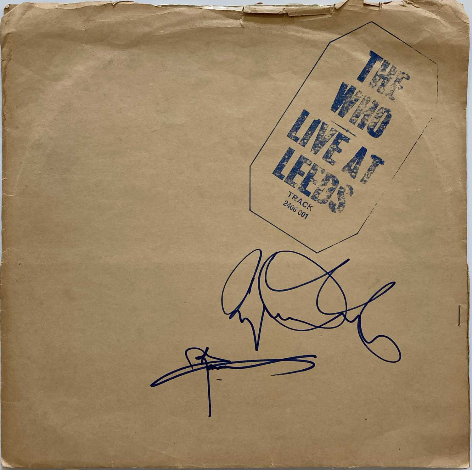 Lot 193 - THE WHO - LIVE AT LEEDS SIGNED.