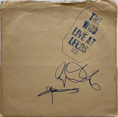 Lot 193 - THE WHO - LIVE AT LEEDS SIGNED.