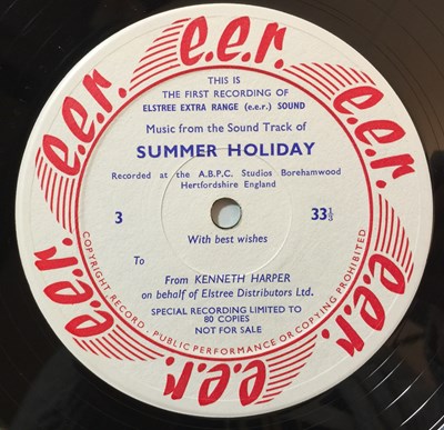 Lot 897 - CLIFF RICHARD/ THE SHADOWS - SUMMER HOLIDAY LP (ELSTREE STUDIOS - RARE PROMO)