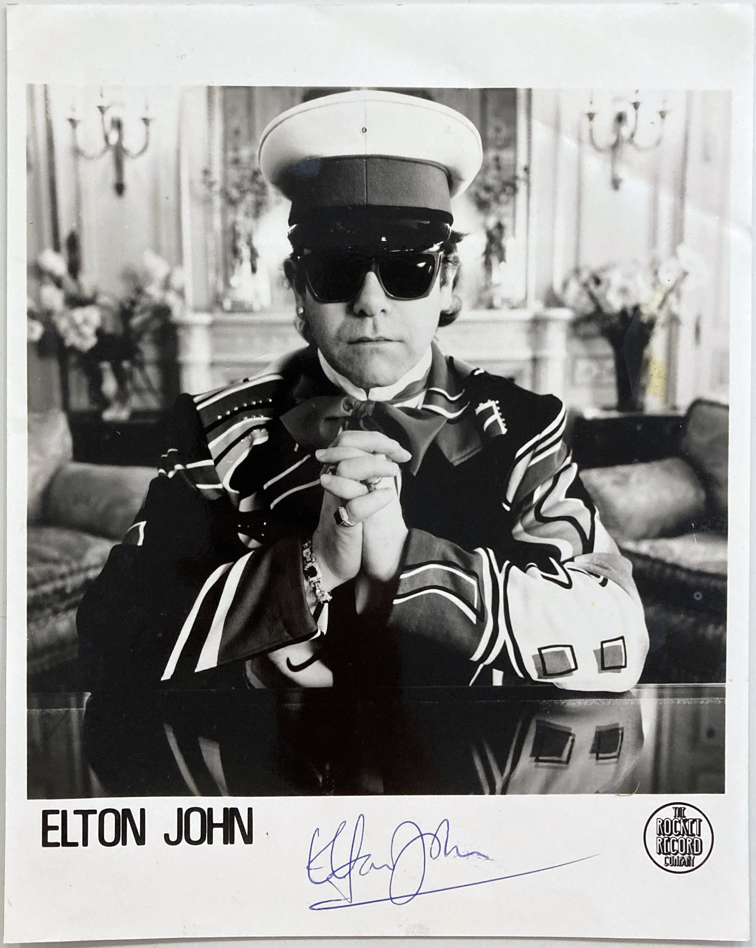 Lot 200 ELTON JOHN SIGNED PHOTOGRAPH.