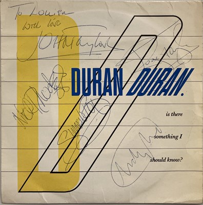 Lot 207 - DURAN DURAN SIGNED 7".