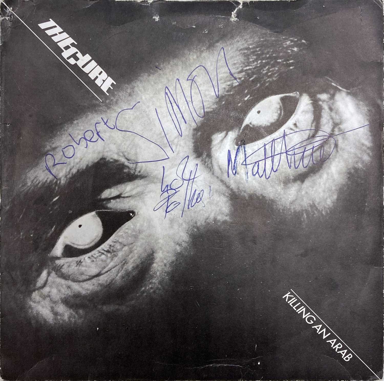 Lot 209 - THE CURE SIGNED KILLING AN ARAB  7" - FICS1.