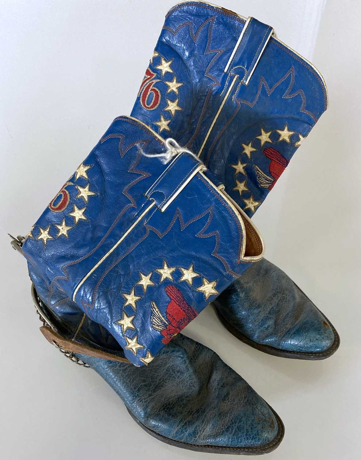 Lot 405 - COWBOY BOOTS - OWNED AND WORN BY ERIC CLAPTON.