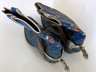 Lot 405 - COWBOY BOOTS - OWNED AND WORN BY ERIC CLAPTON.