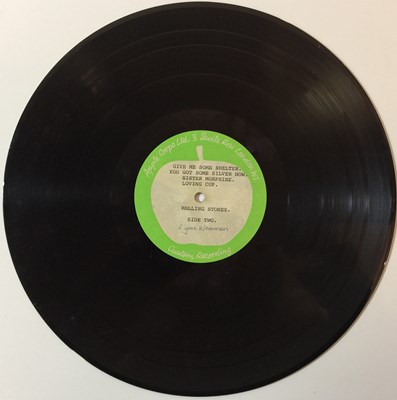 Lot 1183 - THE ROLLING STONES - 'LET IT BLEED' - ORIGINAL UK APPLE ACETATE RECORDING