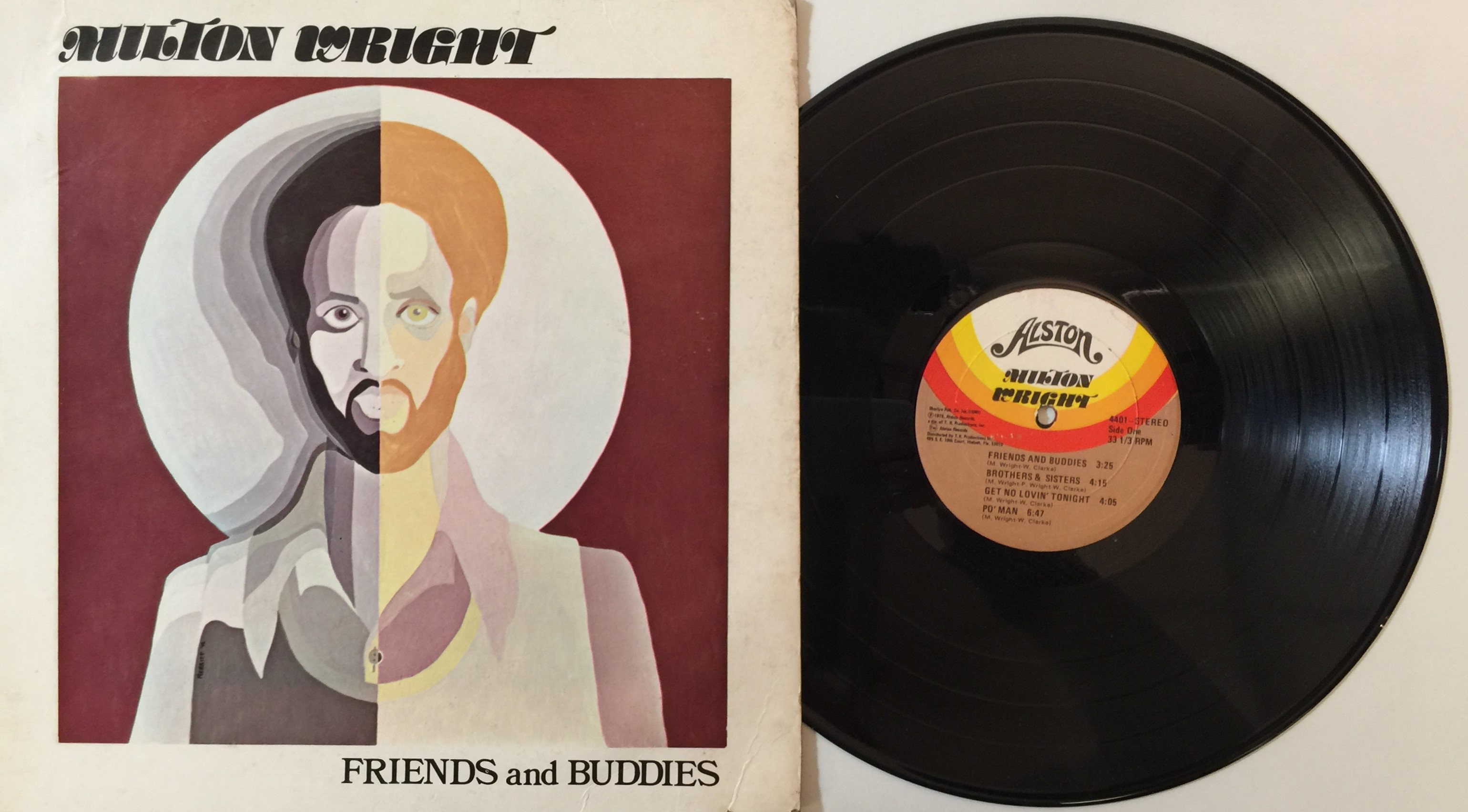 Lot 1038 - MILTON WRIGHT - FRIENDS AND BUDDIES LP (US