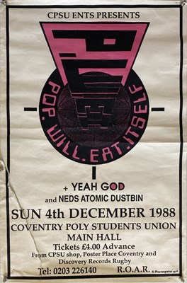 Lot 42 - NED'S ATOMIC DUSTBIN + POP WILL EAT ITSELF  CONCERT POSTERS.