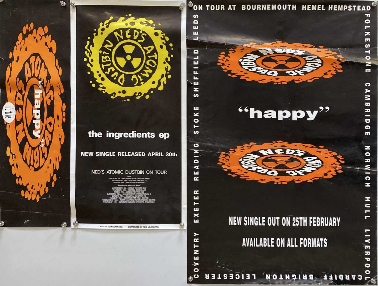 Lot 44 - NED'S ATOMIC DUSTBIN - PROMO POSTERS.