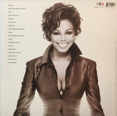 Lot 1054 - JANET JACKSON - DESIGN OF A DECADE 1986/1996 LP (ORIGINAL 1995 EU COPY - A&M 540 400-1)