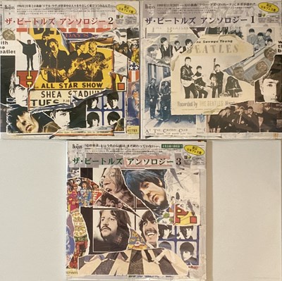 Lot 934 - THE BEATLES - ANTHOLOGY 1,2 & 3 - JAPANESE PRESS