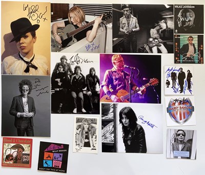 Lot 215 - PUNK - SIGNED ITEMS INC STRANGLERS.