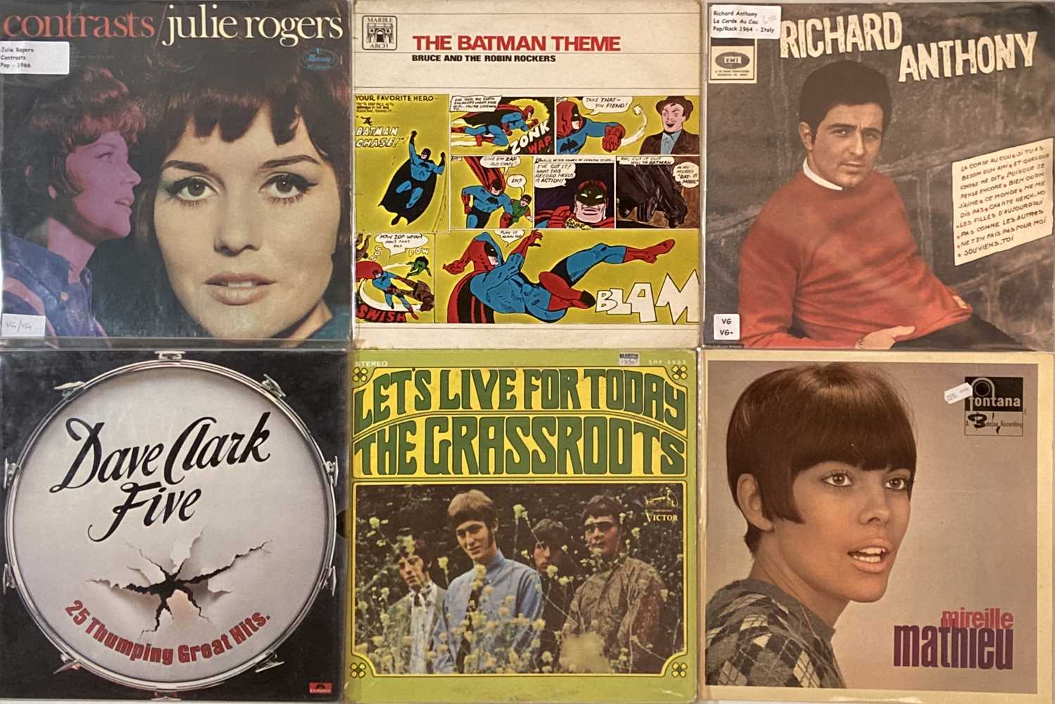 Lot 1101 - 60s ROCK/ POP/ BEAT - LPs/ 7