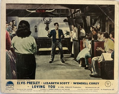 Lot 371 - ELVIS LOVING YOU LOBBY CARDS