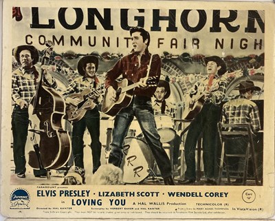 Lot 371 - ELVIS LOVING YOU LOBBY CARDS