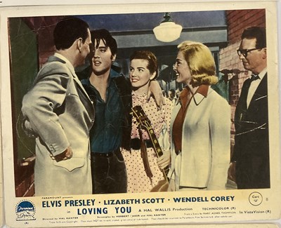 Lot 371 - ELVIS LOVING YOU LOBBY CARDS