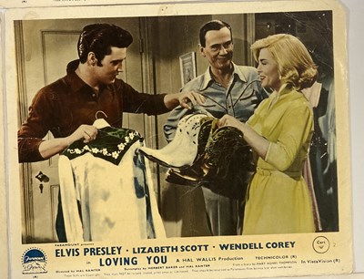 Lot 371 - ELVIS LOVING YOU LOBBY CARDS